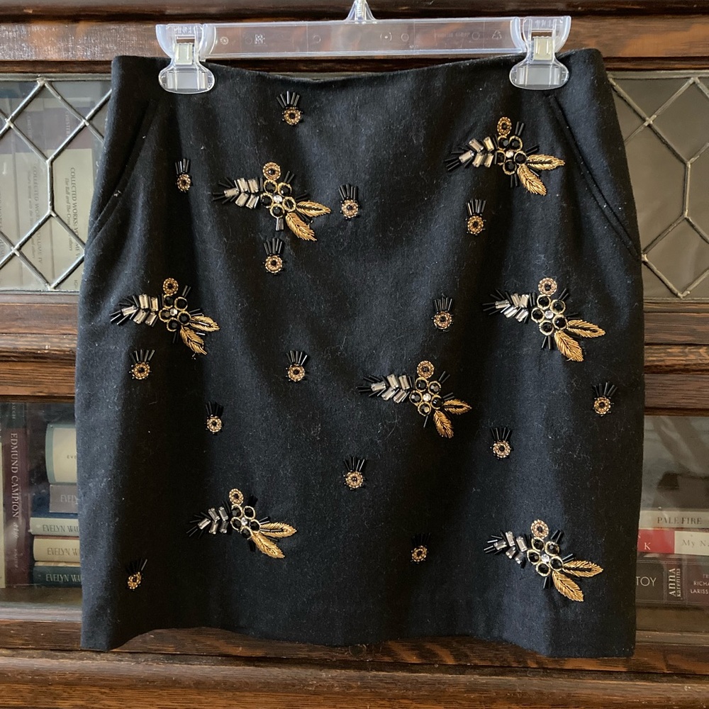 Ann Taylor Embellished Mini Skirt